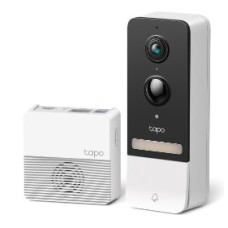 TP-LINK TAPO DOORBELL CAMERA KIT, SMART BATTERY VIDEO DOORBELL, 2K 5MP, F/NO: 2.1, NIGHT VISION, IP64, 15FPS, BUILT IN MIC AND SPEAKER, WPA/WPA2-PSK, LONGER BATTERY LIFE, ANTI-THEFT ALARM, WATER AND DUST RESISTANT