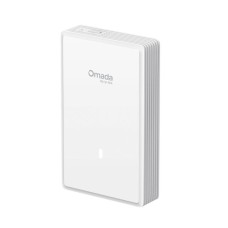 TP-LINK ACCESS POINT BE3600, WIRELESS INDOOR WALL PLATE, 2 X GIGABIT PORTS, 2.5G DOWNLINK, 2.5G UPLINK 4 X DUAL BAND ANTENNAS, ONE PORT SUPPORT POE OUT, BAND STEERING, OMADA APP