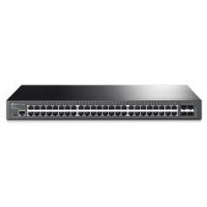 TP-LINK SWITCH 48PORTS GIGABIT LAN PORTS, 4 SFP PORTS, MANAGED, QOS, L2, VLAN, RACKMOUNT