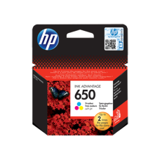 HP INK CARTRIDGE COLOR, HP 650, FOR PRINTERS INK ADVANTAGE 2515, 3515, 1515, 2545, 2645, 1015, 4515, - 200 PAGES