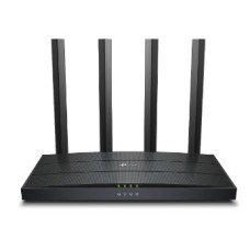 TP-LINK ROUTER WIRELESS AX1500 DUAL BAND, 3 X GIGABIT LAN PORTS, 1 X GIGABIT WLAN PORT, 4 X EXTERNAL ANTENNAS, OFDMA, QOS, WPS/ WIFI/ RESET/BUTTON, ROUTER/AP MODE, WPA/WPA2/WPA3, BLACK