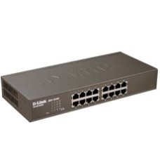 DLINK SWITCH 16PORT 10/100 LAN PORTS, LAYER 2, UNMANAGED, PLUG & PLAY, AUTO MDI/MDIX, GREEN TECHNOLOGY, PLASTIC CASE, DESKTOP