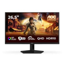 AOC MONITOR GAMING 27'', G, 240HZ, QD-OLED, 2560x1440, 0.03 MS, 400 CD/M², TILT, HDMI, DISPLAY PORT, 3YW, BLACK