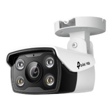 TP-LINK NETWORK CAMERA OUTDOOR BULLET VIGI, 4MP, 24H FULL-COLOR, 4 mm FIXED LENS, SMART DETECTION, ACTIVE DEFENSE, REMOTE MONITORING, SMART VIDEO CODING, SMARTVID, MIC, SPEAKERS, MICRO SD CARD, LAN, PoE/12V DC, WATERPROOF, 2YW