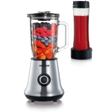 SEVERIN MIXER-MULTI & SMOOTHIE MIX&GO 500W/1L, REMOVABLE GLASS BOWL, REMOVABLE LID, MEASURING CUP, 2SPEEDS, PULSE FUNCTION, INCLUDES SMOOTHIE MAKER, MIXER&PRACTICAL DRINK HOLDER, S/S BLADES, POWERFUL MOTOR SEVERIN MIXER-MULTI & SMOOTHIE MIX&GO 500W/1L, REMOVABLE GLASS BOWL, REMOVABLE LID, MEASURING CUP, 2SPEEDS, PULSE FUNCTION, INCLUDES SMOOTHIE MAKER, MIXER&PRACTICAL DRINK HOLDER, S/S BLADES, POWERFUL MOTOR