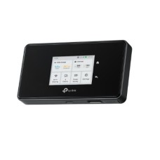 TP-LINK ROUTER WIRELESS 5G LTE MOBILE WI-FI, TRI-BAND, 4680mAh BATTERY, 1 NANO SIM CARD SLOT, 1 USB-C, 2× TS-9 ANTENNA PORTS, 1× MICRO SD CARD SLOT, 1× GIGABIT WAN/LAN PORT, BLACK