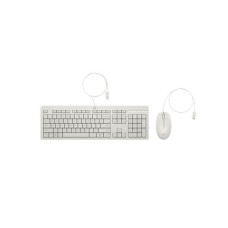 HP KEYBOARD AND MOUSE 225 WIRED, CASHMERE WHITE