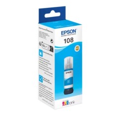 EPSON INK BOTTLE CYAN 108, 1 x 70.0 ml, 2, 100 (10x15cm) photos, FOR L18050, L8050 EPSON INK BOTTLE CYAN 108, 1 x 70.0 ml, 2, 100 (10x15cm) photos, FOR L18050, L8050