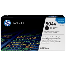 HP TONER BLACK, HP 504A, FOR PRINTERS COLOR LASERJET CM3530, CP3525 - 5.000 PAGES