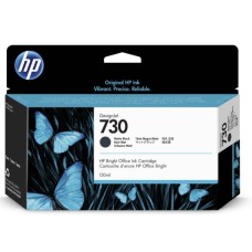 HP INK CARTRIDGE MATTE BLACK, HP 730, 130ML, FOR DESIGNJETS T1600, T1700, T2600 SERIES