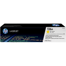 HP TONER YELLOW, HP 126A, FOR PRINTERS COLOR LASERJET CP1025, PRO 100 M175A, M275 - 1.000 PAGES