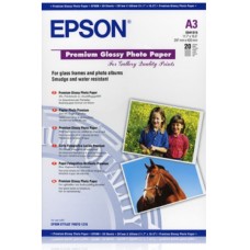 EPSON PAPER PREMIUM GLOSSY PHOTO, DIN A3, 255G/M², 20 SHEETS
