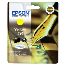 EPSON INK CARTRIDGE YELLOW 16, 1 x 3.1 ml, 160 PAGES, FOR WF-2010W, WF-2530WF, WF-2520NF, WF-2510WF, WF-2750WF EPSON INK CARTRIDGE YELLOW 16, 1 x 3.1 ml, 160 PAGES, FOR WF-2010W, WF-2530WF, WF-2520NF, WF-2510WF, WF-2750WF
