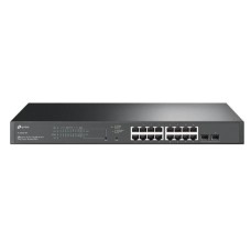 TP-LINK SWITCH 16PORTS GIGABIT LAN PoE PORTS, 2 SFP PORTS, SMART MANAGED, QOS, L2, VLAN, OMADA CLOUD SOLUTION, RACKMOUNT, UK PLUG