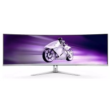 PHILIPS MONITOR 49'', EVNIA, GAMING, CURVED, CUR QD OLED, G, 5120X1440, 240 Hz, 0.03 MS, 32:9, G-SYNC, AMD FREESYNC™ TECHNOLOGY-PREMIUM PRO, SPEAKERS, HEIGHT ADJUSTABLE, SWIVEL, TILT, HDMI X 2, DP X 1, USB-C, USB HUB, WHITE, 3YW PHILIPS MONITOR 49'', EVNIA, GAMING, CURVED, CUR QD OLED, G, 5120X1440, 240 Hz, 0.03 MS, 32:9, G-SYNC, AMD FREESYNC™ TECHNOLOGY-PREMIUM PRO, SPEAKERS, HEIGHT ADJUSTABLE, SWIVEL, TILT, HDMI X 2, DP X 1, USB-C, USB HUB, WHITE, 3YW