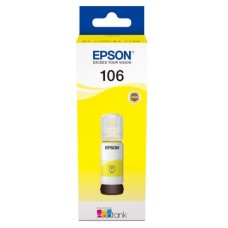 EPSON INK BOTTLE YELLOW 106, 1 x 140.0 ml, 8K PAGES, FOR ITS L7160, L7180