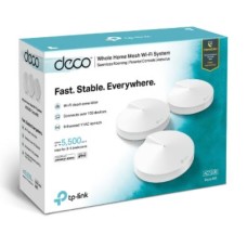 TP-LINK WIRELESS WHOLE HOME MESH KIT AC1300, DUAL BAND, 2 x GIGABIT LAN PORTS, 4 X INTERNAL ANTENNAS, MU-MIMO, QOS, PARENTAL CONTROL, ANTIVIRUS, ROUTER/AP MODE, WPA/WPA2, WHITE, PACK OF 3 UNITS