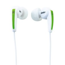 GENIUS EARPHONES HS-i220, REMOTE CONTROL WITH MIC/VOLUME, NOISE ISOLATION, GOLD PLATED 3.5MM JACK, CABLE LENTH 1.2M, WHITE GENIUS EARPHONES HS-i220, REMOTE CONTROL WITH MIC/VOLUME, NOISE ISOLATION, GOLD PLATED 3.5MM JACK, CABLE LENTH 1.2M, WHITE