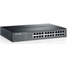 TP-LINK SWITCH 24PORTS GIGABIT LAN PORTS, UNMANAGED, FANLESS, RACKMOUNT/DESKTOP, UK PLUG