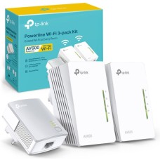 TP-LINK POWERLINE N300, AV600, BACK OF 3, 2 X 10/100 LAN PORTS (WI-FI UNITS), ONE-TOUCH WI-FI CONFIGURATION, WPA-PSK / WPA2-PSK, WEP ENCRΥPTIONS, UK PLUG