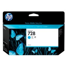 HP INK CARTRIDGE CYAN, HP 728, 130ML, FOR DESIGNJETS T730, T830 SERIES
