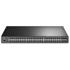 TP-LINK SWITCH 48PORTS GIGABIT LAN PORTS PoE+, 4 SFP PORTS, JETSTREAM, 384W, MANAGED, QOS, L2+, VLAN, RACKMOUNT, UK PLUG