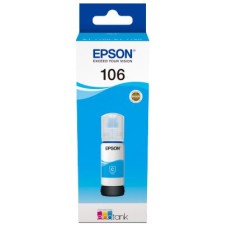 EPSON INK BOTTLE CYAN 106, 1 x 140.0 ml, 8K PAGES, FOR ITS L7160, L7180