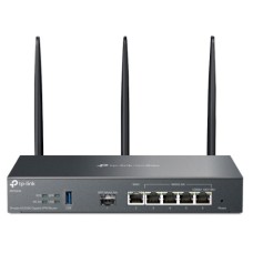 TP-LINK AX3000 VPN ROUTER OMADA MULTI-GIGABIT VPN, 1 X WAN PORTS, 1 X LAN PORTS, 4 X GIGABIT WAN/LAN PORTS, 1 X GIGABIT SFP WAN/LAN PORT, 1 X USB 3.0, OMADA APP, DPD, PFS, RESET BUTTON, BLACK TP-LINK AX3000 VPN ROUTER OMADA MULTI-GIGABIT VPN, 1 X WAN PORTS, 1 X LAN PORTS, 4 X GIGABIT WAN/LAN PORTS, 1 X GIGABIT SFP WAN/LAN PORT, 1 X USB 3.0, OMADA APP, DPD, PFS, RESET BUTTON, BLACK