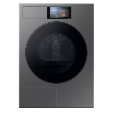 SAMSUNG DRYER 9KG, A, 19 PROGRAMS, 79KWH, WIFI, HEAT PUMP, DIGITAL INVERTER MOTOR, REVERSIBLE DOOR, BLACK DECO + GLASS DOOR, DARK SILVER