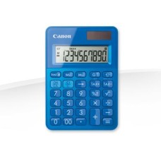 CANON CALCULATOR LS100KMBL, 10 DIGIT, DUAL POWER, LARGE DISPLAY, TAX FUNCTIONS, RECYCLABLE MATERIAL, BLUE