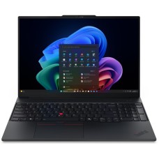 LENOVO NOTEBOOK THINKPAD E16 G4, INTEL ULTRA 5 325, 2.1-4.5GHz/12MB, 8C, 47TOPS, 32GB, 512GB SSD, INTEL GRAPHICS, 16' WUXGA 1920x1200 IPS 400NITS AG 60Hz, WIFI7, BT, LAN, USB-A, USB4, HDMI, DOS, 3YW, BLACK