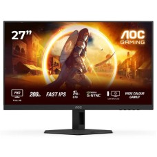 AOC MONITOR 27G4HRE, GAMING 27'', E, 200HZ, SPEAKERS, IPS LED, 1920x1080, 80M:1, 300 CD/M², TILT, 2X HDMI, DISPLAY PORT, FRAMELESS, 3YW, BLACK AOC MONITOR 27G4HRE, GAMING 27'', E, 200HZ, SPEAKERS, IPS LED, 1920x1080, 80M:1, 300 CD/M², TILT, 2X HDMI, DISPLAY PORT, FRAMELESS, 3YW, BLACK