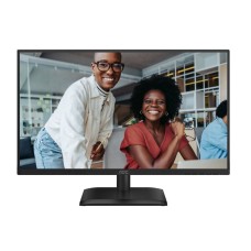 AOC MONITOR 23.8'', SPEAKERS, IPS, FHD 1920 X 1080, 20M:1, 300 CD/M2, 4MS, 120HZ, TILT, HEIGHT ADJUSTABLE, SWIVEL, PIVOT, DP, DP OUT, HDMI, USB HUB, USB-C, LAN, WALLMOUNT, 5YW, BLACK