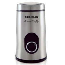 TAURUS COFFEE GRINDER, AROMATIC, 150W, 50G, PULSE BUTTON, CABLE HOUSING, STAINLESS STEEL