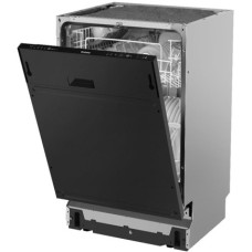 HYUNDAI DISHWASHER 60CM, BUILT IN, 14 SETS, 7 PROGRAMS, 1850 KWH, 42DB, 12L WATER CONSUMPTION, FLOOR LIGHT, LED DISPLAY, DRY+ & 3IN1 FUNCTION, HALF LOAD, DELAY START, 600x600x845, STAINLESS STEEL WITH BLACK DOOR