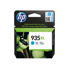 HP INK CARTRIDGE CYAN HIGH YIELD, HP 935XL, FOR PRINTERS OFFICEJET PRO 6830, 6230, - 825 PAGES