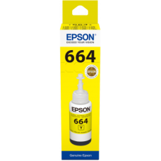 EPSON INK BOTTLE YELLOW T6644, 1 x 70.0 ml, 4K PAGES, FOR ITS 4 CLR, L210, L110, L300, L355, L550, L1300, L220, L365, L310, L455, L565, L486, L382, L386, L3050, L3060, L3070