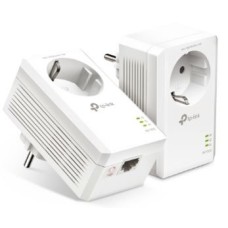 TP-LINK POWERLINE AV1000, PASSTHROUGH, TWIN PACK, 1 X GIGABIT PORT, 128-BIT AES ENCRYPTION, PLUG AND PLAY, UK PLUG