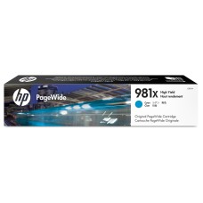 HP INK CARTRIDGE CYAN, HP 981X, FOR PAGEWIDE FOR 556, 586 SERIES - 10.000 PAGES