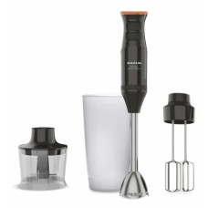 TAURUS HAND BLENDER, BAPI 1200 ROCKET COMPLET, 1200W, 20 SPEEDS, TURBO FUNCTION & ROTATION SYST, ICE CRUSHER, BPA FREE, S/S BLADES BLEND&CHOP, DISHWASHER SAFE, CHOPPER JAR & MEASURING CUP, ANTI-SPLASH, ERGONOMIC, BLACK