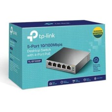 TP-LINK SWITCH 5PORTS 10/100 LAN PORTS, 4 X PoE+, 67W, UNMANAGED, DESKTOP TP-LINK SWITCH 5PORTS 10/100 LAN PORTS, 4 X PoE+, 67W, UNMANAGED, DESKTOP