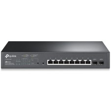 TP-LINK SWITCH 10PORTS GIGABIT LAN PORTS PoE+, 2 SFP PORTS, 150W, SMART MANAGED, QOS, L2-L2+, VLAN, DESKTOP STEEL CASE, UK PLUG