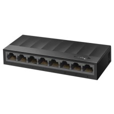 TP-LINK SWITCH 8PORTS GIGABIT LAN PORTS, UNMANAGED, AUTO-NEGOTIATION RJ45 PORT SUPPORTING AUTO-MDI/MDIX, PLASTIC CASE, DESKTOP, BLACK