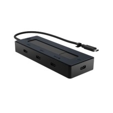 HP 4K USB-C MULTIPORT HUB 65W PASS-THROUGH CHARGING, 3x USB-C, 1YW