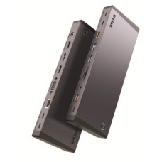 DLINK ADAPTER 18-IN-1 DOCKING STATION, THUNDERBOLT 4 (40GBPS), DUAL HDMI 4K@60HZ, GIGABIT ETHERNET, SD/MICRO CARD, 3.5MMAUX AUDIO/MIC, USB-A, USB-C, VGA, DP, PD 100WATTS DLINK ADAPTER 18-IN-1 DOCKING STATION, THUNDERBOLT 4 (40GBPS), DUAL HDMI 4K@60HZ, GIGABIT ETHERNET, SD/MICRO CARD, 3.5MMAUX AUDIO/MIC, USB-A, USB-C, VGA, DP, PD 100WATTS
