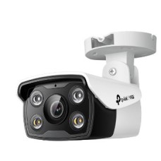 TP-LINK NETWORK CAMERA OUTDOOR BULLET VIGI, 3MP, 24H FULL-COLOR, IR NIGHT VISION, 6mm FIXED LENS, SMART DETECTION, ACTIVE DEFENSE, REMOTE MONITORING, SMART VIDEO CODING, MIC, SPEAKERS, MICRO SD, LAN, PoE/12V DC, WATERPROOF, 2YW
