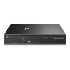TP-LINK NVR VIGI VIDEO RECORDER POE, 4 CHANNEL UP TO 8MP RESOLUTION, 80MBPS BANDWIDTH, 1 X HDD INTERFACE UP TO 10TB, SMART DETECTION, ONVIF, REMOTE MONITORING, 2-WAY AUDIO, VGA, HDMI, 2 X USB 2.0, LAN TP-LINK NVR VIGI VIDEO RECORDER POE, 4 CHANNEL UP TO 8MP RESOLUTION, 80MBPS BANDWIDTH, 1 X HDD INTERFACE UP TO 10TB, SMART DETECTION, ONVIF, REMOTE MONITORING, 2-WAY AUDIO, VGA, HDMI, 2 X USB 2.0, LAN