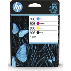 HP INK CARTRIDGE 4 PACK, BLACK, CYAN, MAGENTA, YELLOW, HP 903, FOR PRINTERS 6950, 6960, 6970 - 300 BLACK PAGES - 315 COLOR PAGES EACH