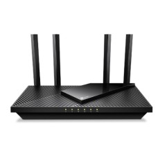 TP-LINK ROUTER WIRELESS AX3000 DUAL BAND, 3 X GIGABIT LAN PORTS, 1 X GIGABIT WLAN PORT, 1 X 2.5 GBPS WLAN PORT, 4 X EXTERNAL ANTENNAS, USB 3.0, OFDMA, DFS, QOS, WPS/ WIFI/ RESET/ ON/OFF BUTTON, ROUTER/AP MODE, WPA/WPA2/WPA3, BLACK TP-LINK ROUTER WIRELESS AX3000 DUAL BAND, 3 X GIGABIT LAN PORTS, 1 X GIGABIT WLAN PORT, 1 X 2.5 GBPS WLAN PORT, 4 X EXTERNAL ANTENNAS, USB 3.0, OFDMA, DFS, QOS, WPS/ WIFI/ RESET/ ON/OFF BUTTON, ROUTER/AP MODE, WPA/WPA2/WPA3, BLACK