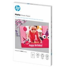 HP PAPER PHOTO MATTE, 180GR A6, 10X15 CM, 25 SHEETS, FOR HP INKJET PRINTERS